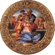 Michelangelo Buonarroti The Holy Family with the Young St.John the Baptist oil painting
